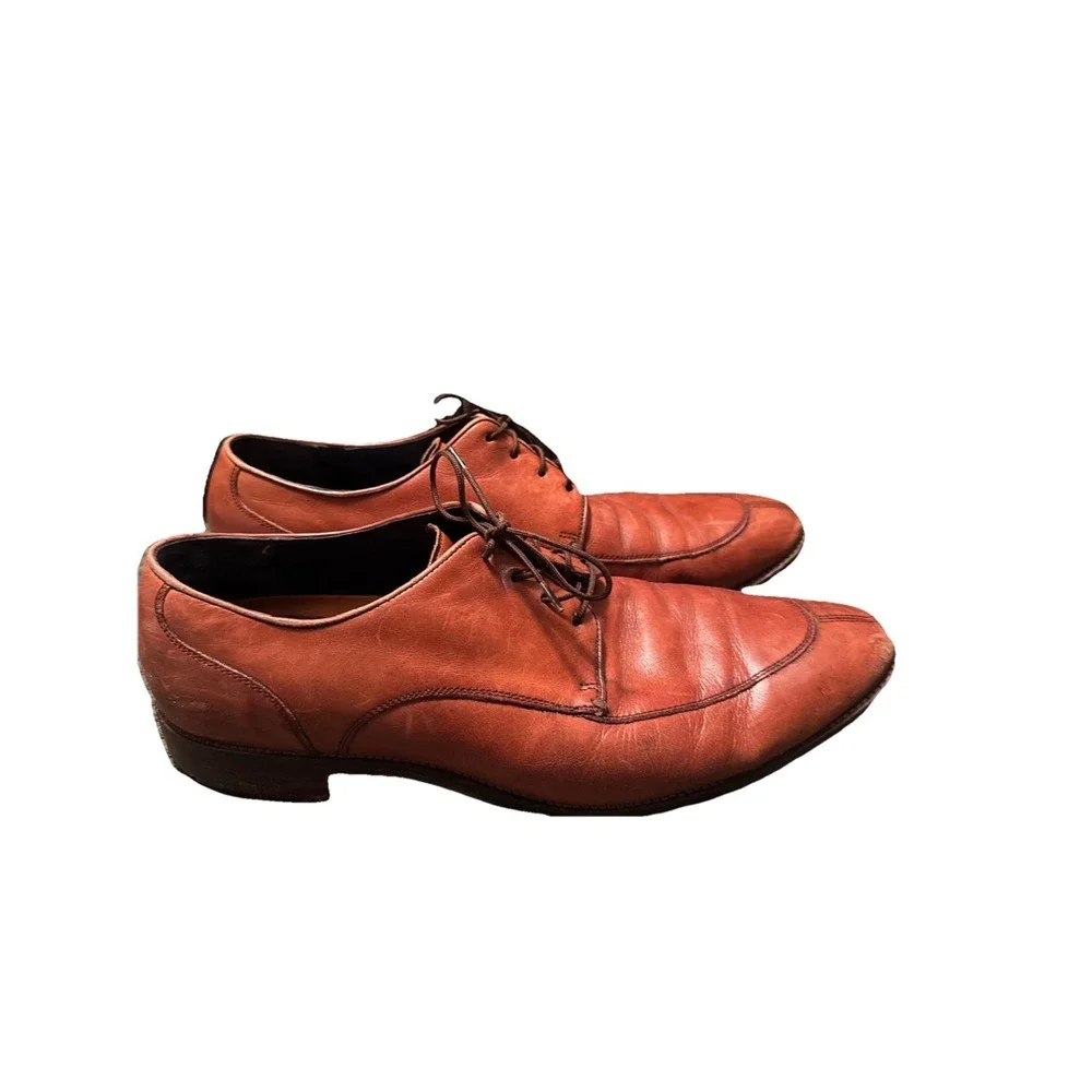 Cole Haan Lenox Hill Split Toe Leather Oxford Shoes Lt Brown Ms 13 M C11629 $250